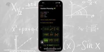 حل معادلات ریاضی در Notes آیفون