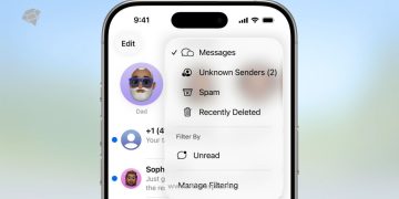 فیلتر پیام ناشناس آیفون در iOS 26